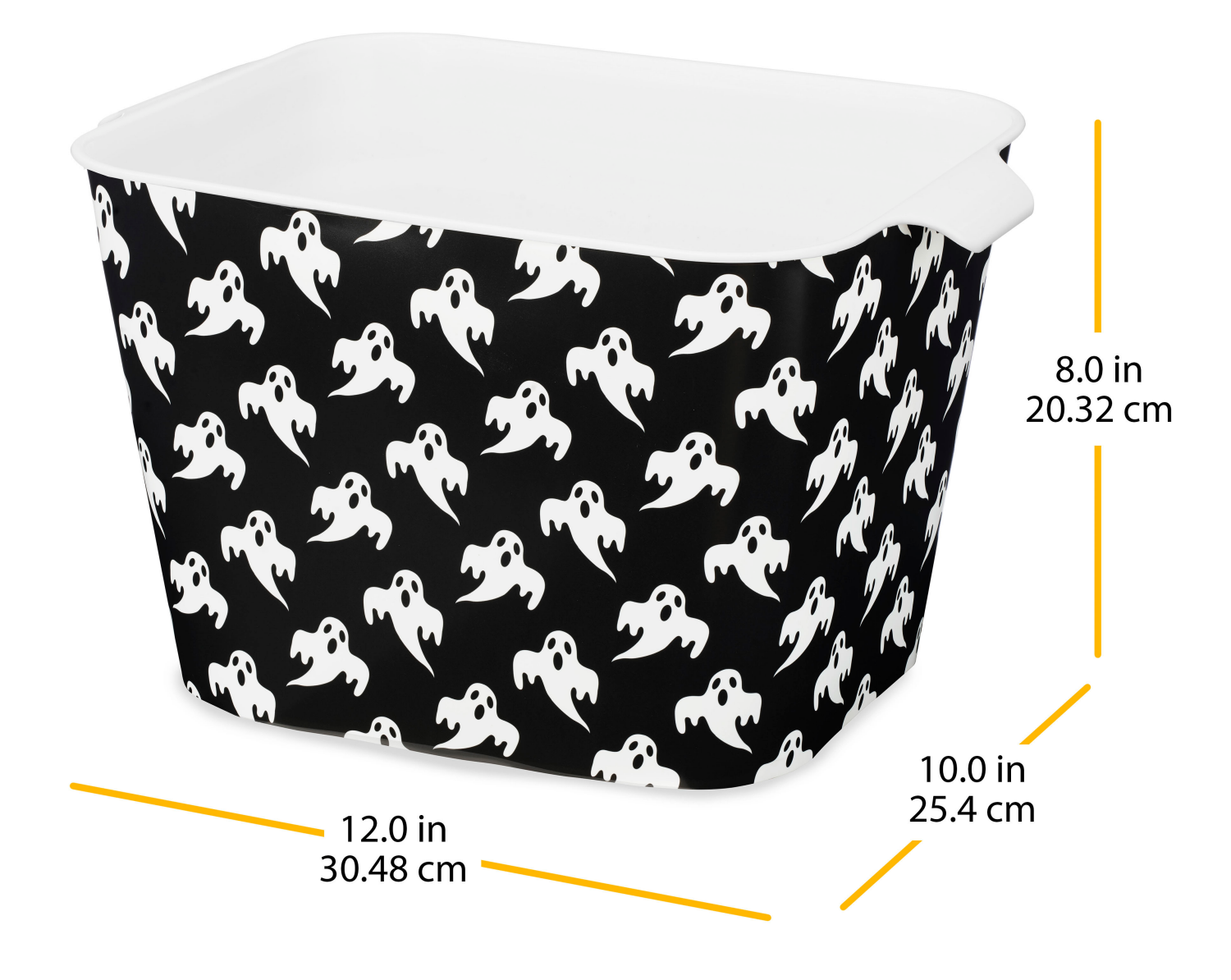 slide 3 of 3, Whitmor Graphic Ghosts Small Tote 1 ea, 1 ea