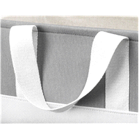 slide 19 of 21, Whitmor Eva Tote with Canvas Long Handles, Alloy, 1 ct