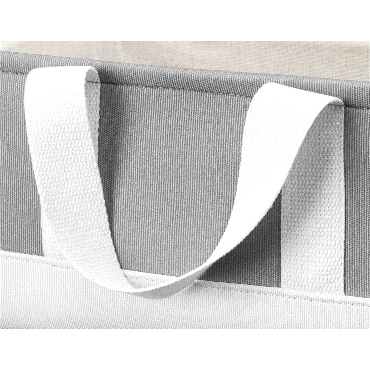 slide 21 of 21, Whitmor Eva Tote with Canvas Long Handles, Alloy, 1 ct