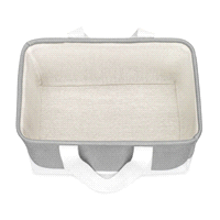 slide 7 of 21, Whitmor Eva Tote with Canvas Long Handles, Alloy, 1 ct