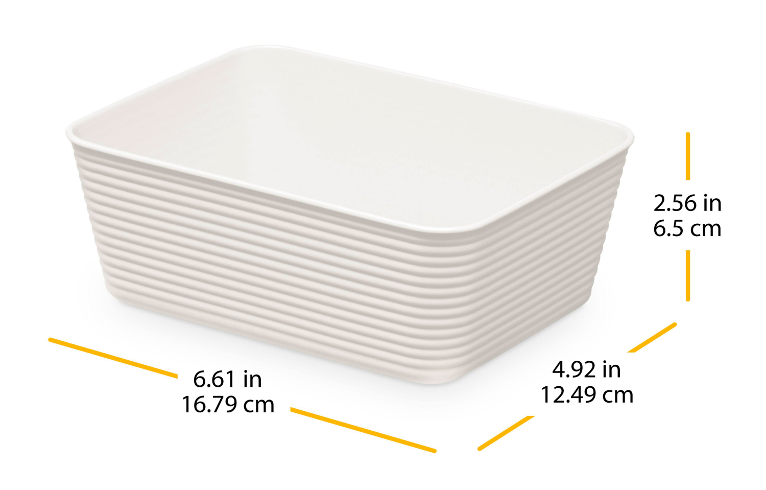 slide 3 of 5, Whitmor Storage Trays 3 ea, 3 ct