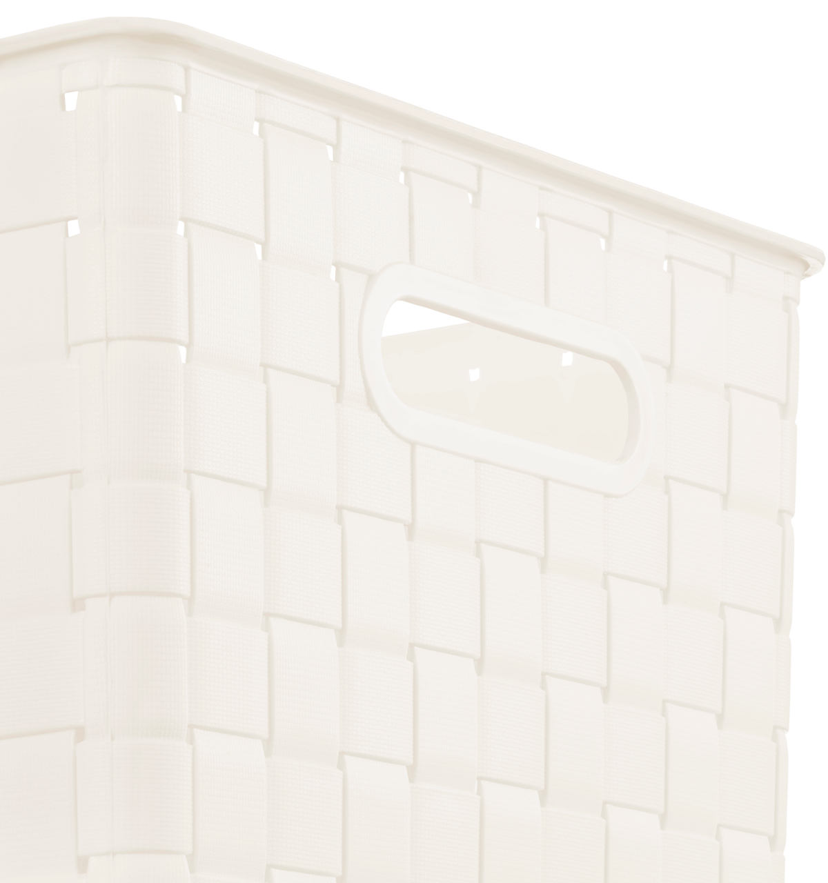 slide 2 of 4, Whitmor Large Woven Storage Basket Ivory, 1 ct