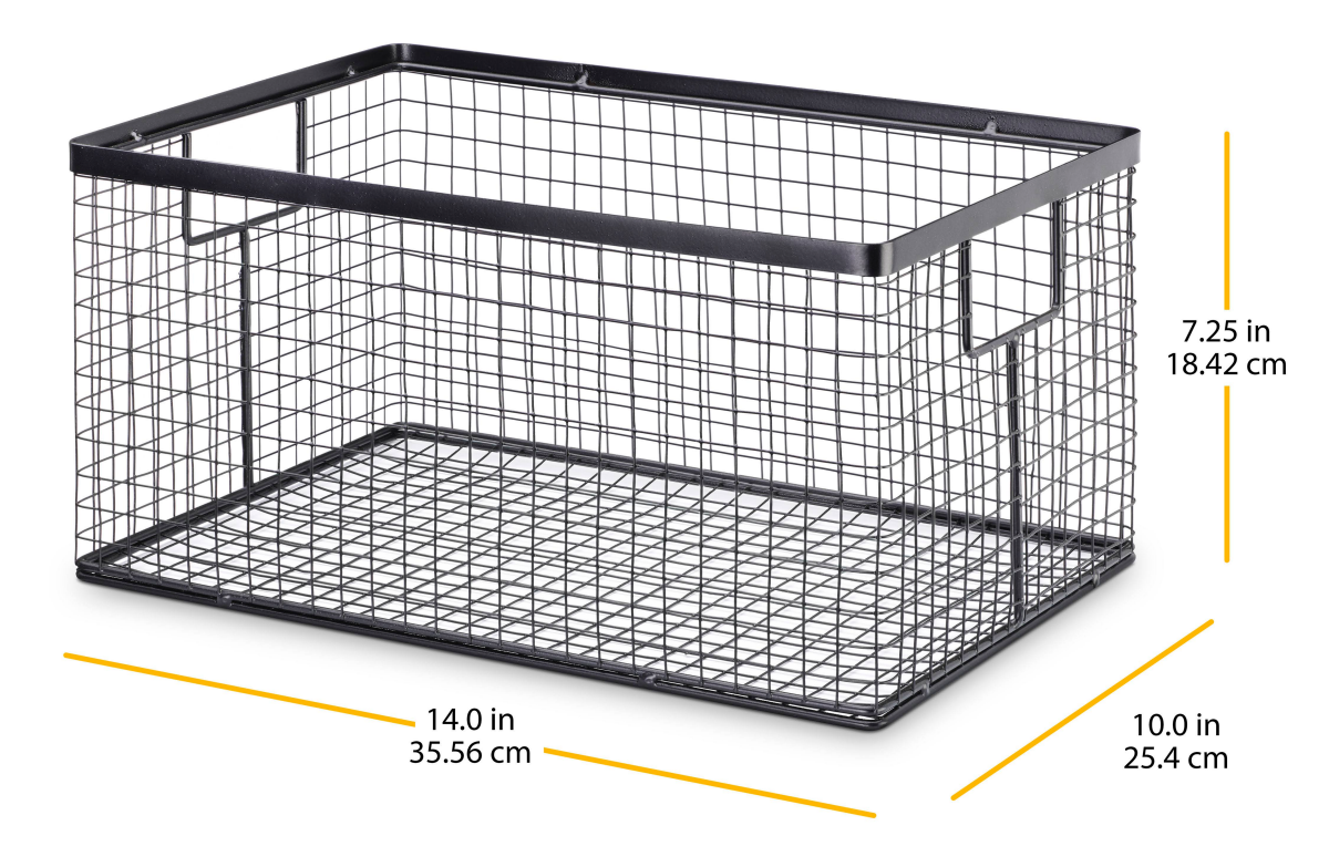slide 3 of 4, Whitmor Small Grid Basket Medium, 1 ct