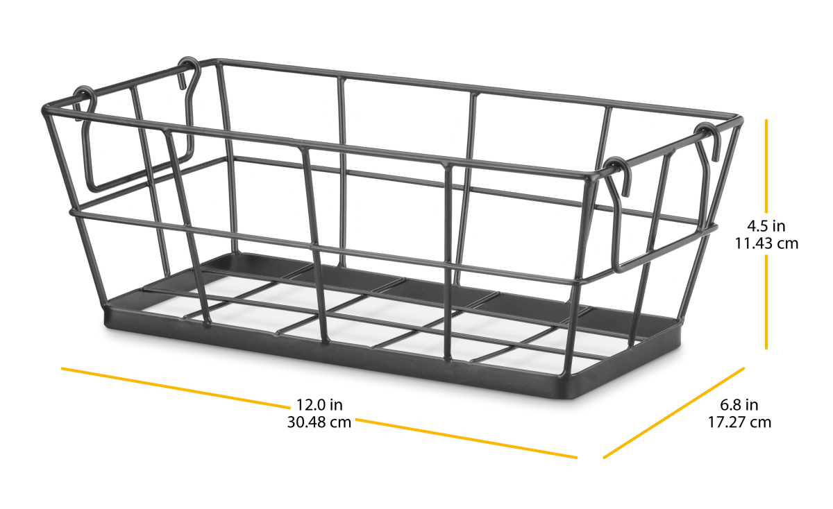slide 2 of 4, Whitmor Wire Grid Small Tote with Flexible Handles, 1 ct