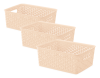 slide 3 of 13, WHITMOR RESIN FORM TOTES SMALL S/3 SEMOLINA, 1 ct