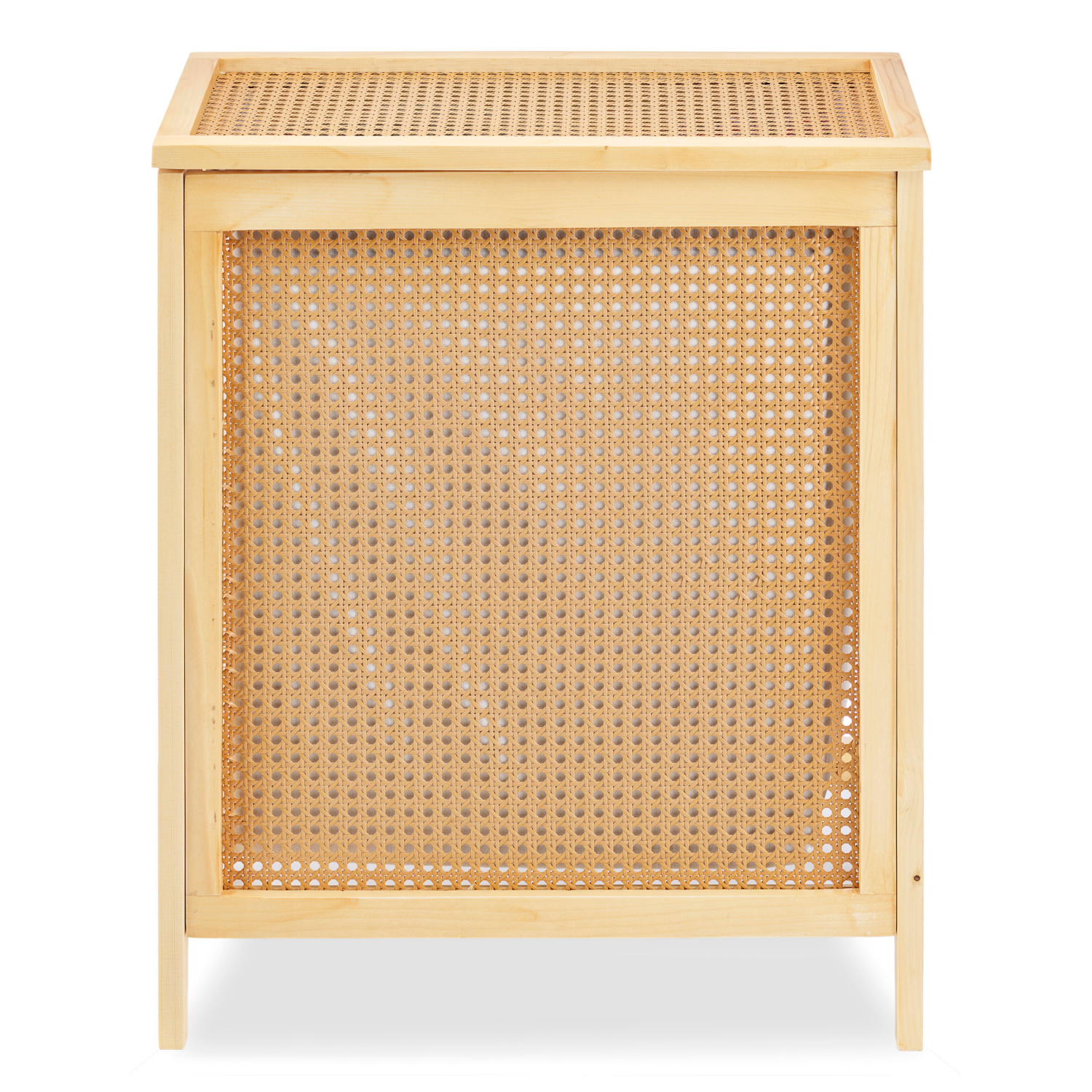 slide 2 of 6, Whitmor Cane Natural Hamper with Lid, 1 ct
