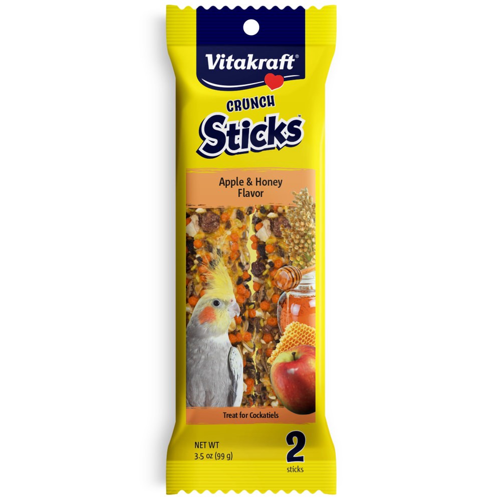 slide 1 of 1, Vitakraft Crunch Stick A/H Cockatiel, 3.5 oz