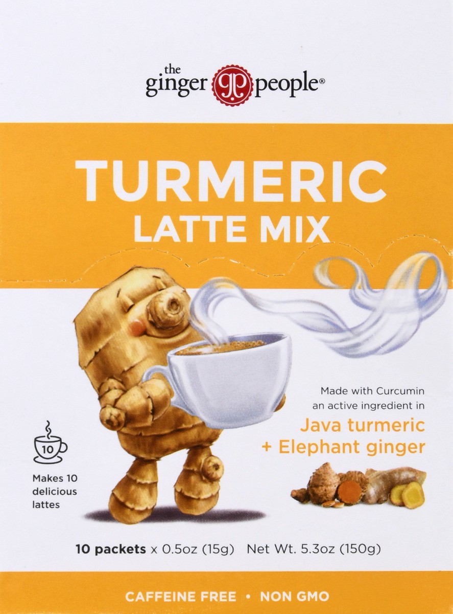 slide 8 of 10, Ginger People Turmeric Latte Mix 10 ea, 5.3 oz
