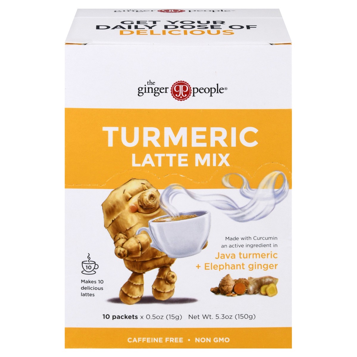 slide 1 of 10, Ginger People Turmeric Latte Mix 10 ea, 5.3 oz