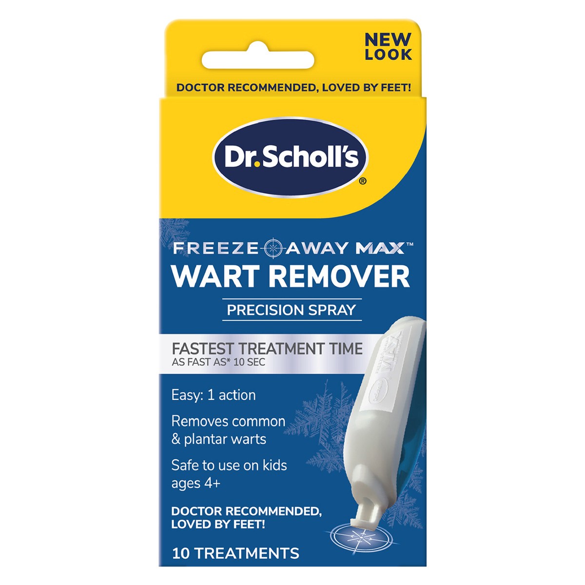 slide 1 of 6, Dr. Scholl's Freeze Away Max Precision Spray Wart Remover - 10 ea, 10 ct