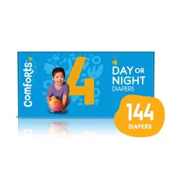 Comforts Size 4 Day Or Night Diapers Super Value Box