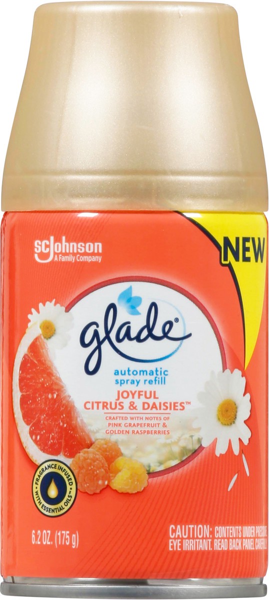 slide 8 of 10, Glade Automatic Spray Refill, Air Freshener, Joyful Citrus & Daisies, 6.2 oz, 6.2 oz