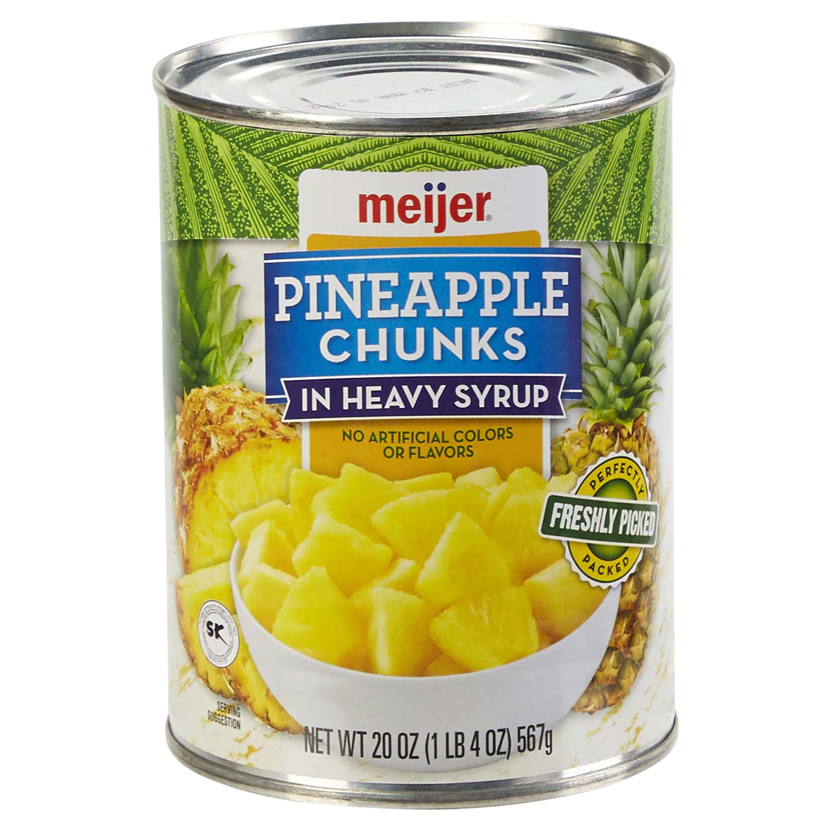 slide 1 of 4, Meijer Pineapple Chunks in Syrup, 20 oz