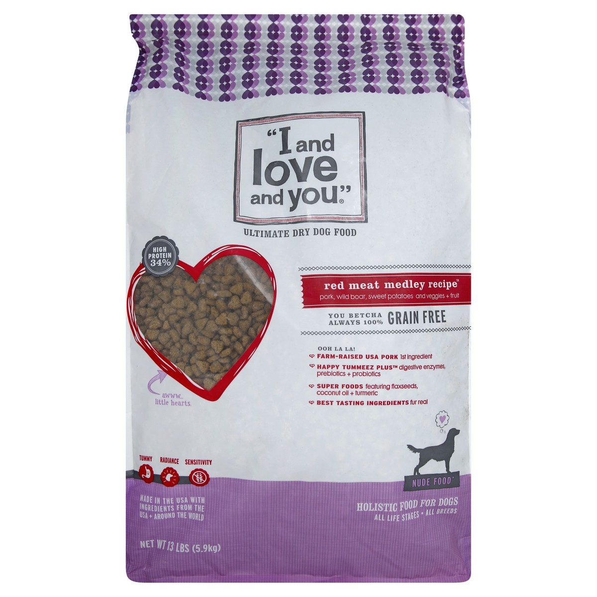 slide 2 of 8, I and Love and You Dog Food 13 lb, 13 lb