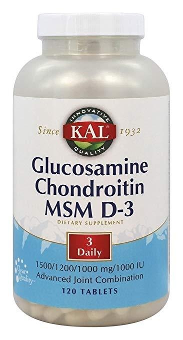slide 1 of 1, Kal Glucosamine/Chondroitin/Msm/D-3, 120 ct