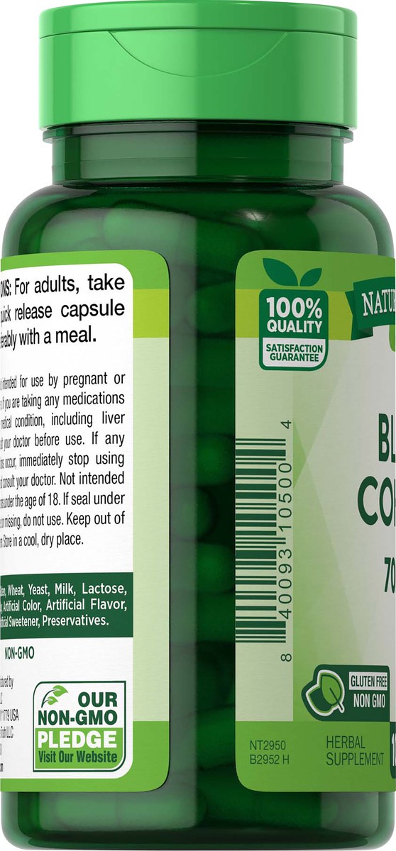 slide 4 of 5, Nature's Truth Black Cohosh Quick Release Capsules, 100 ct; 540 mg