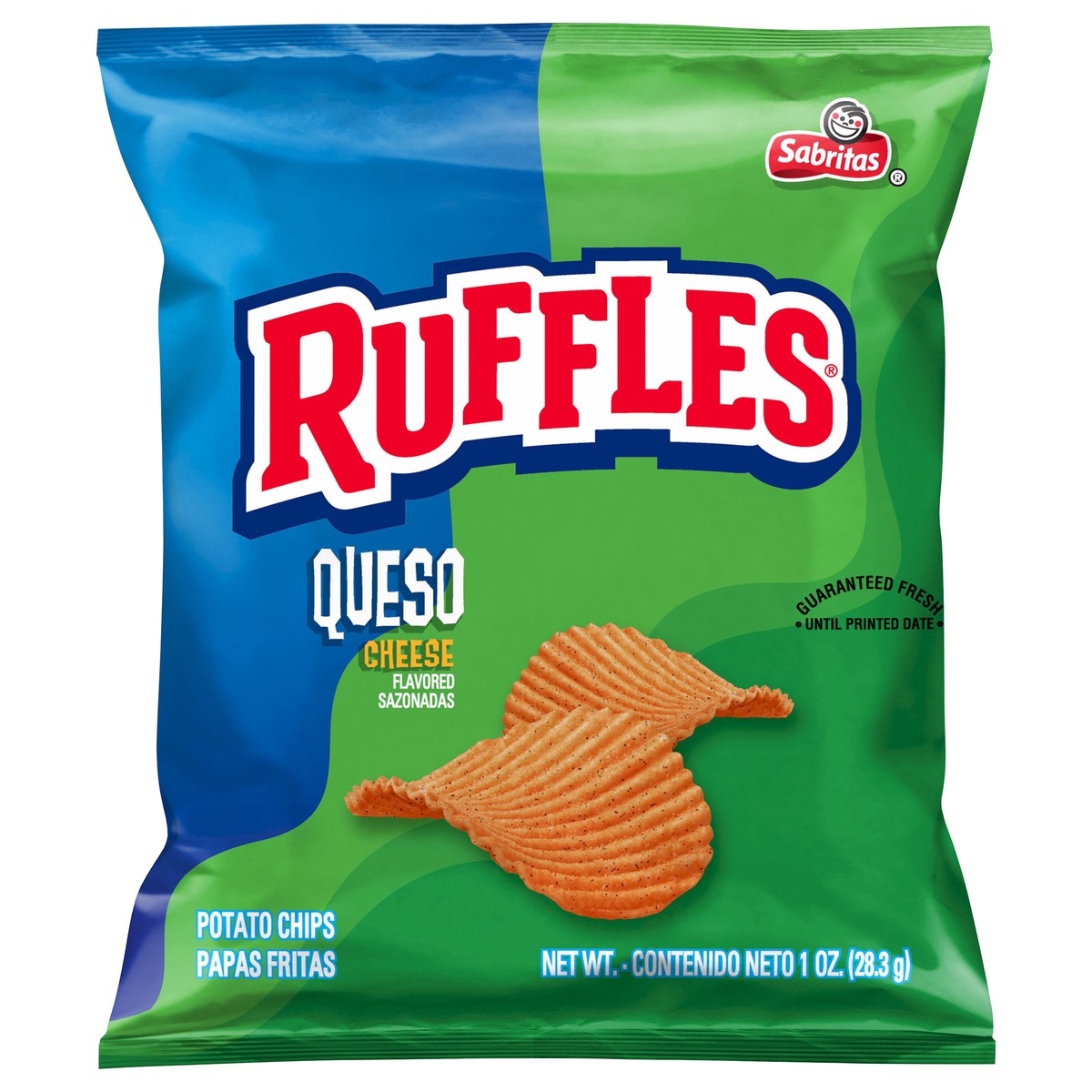 slide 4 of 8, Ruffles Cheese Potato Chips, 1 oz