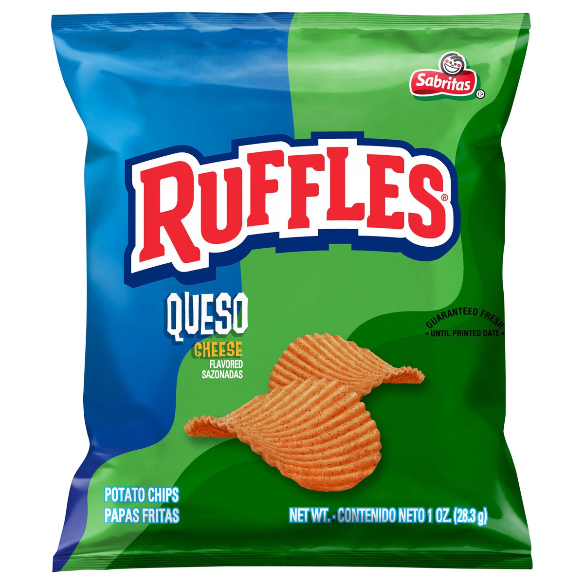 slide 7 of 8, Ruffles Cheese Potato Chips, 1 oz