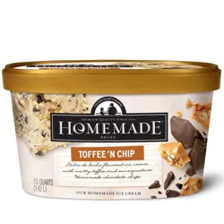 Homemade Ice Cream Toffee 'n Chip