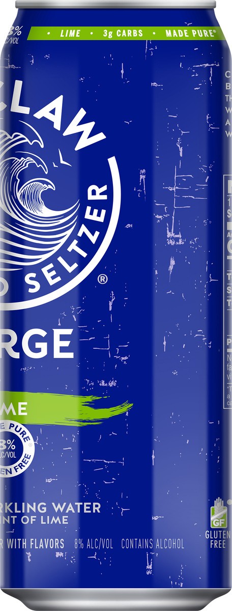 slide 6 of 7, White Claw Surge Lime 19.2 fl oz Can, 19.2 fl oz