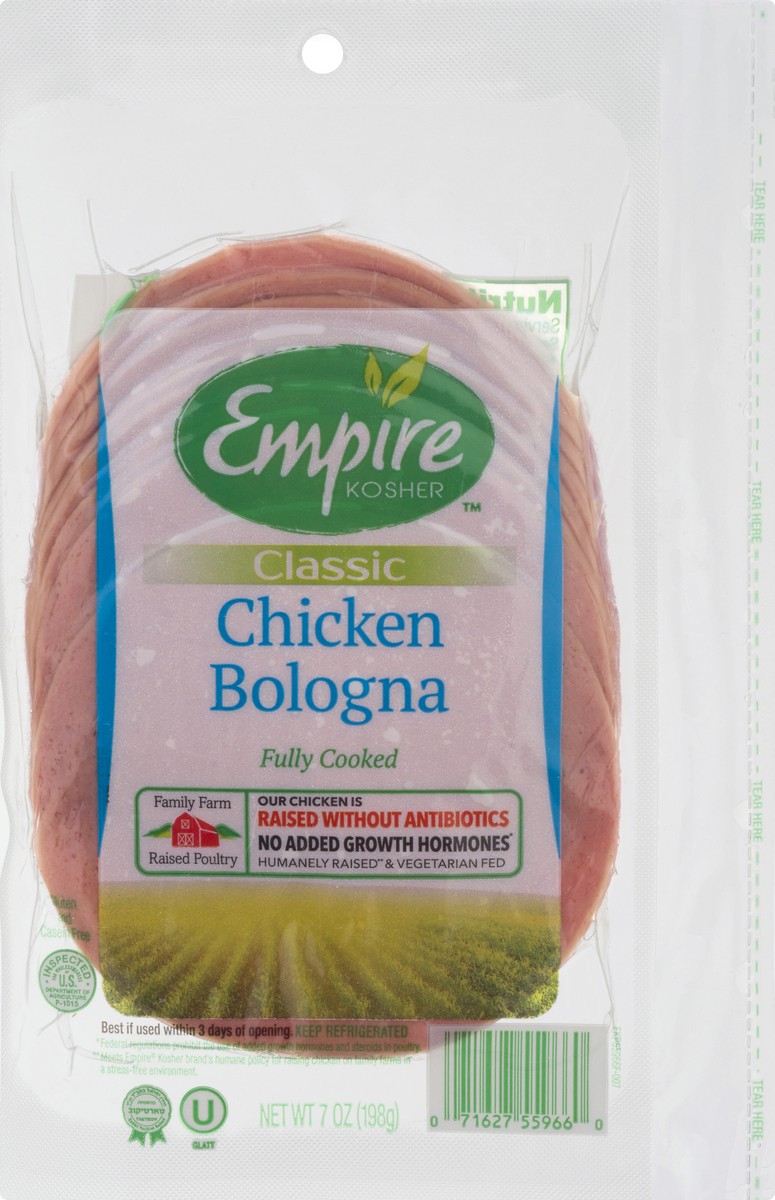 slide 5 of 9, Empire Kosher Classic Chicken Bologna 7 oz, 7 oz