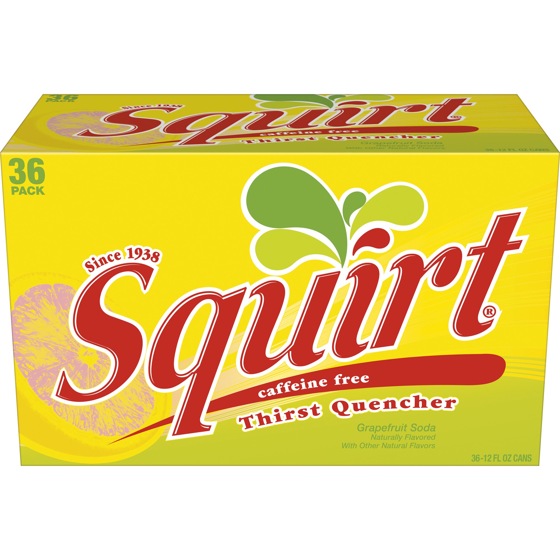 slide 2 of 5, Squirt Citrus Soda, 12 fl oz cans, 36 pack, 36 ct