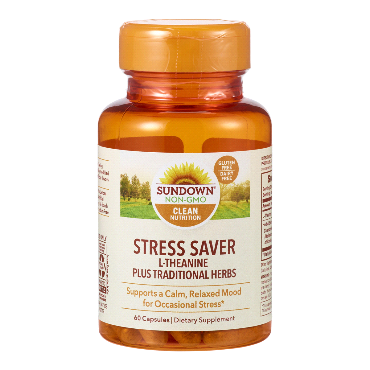 slide 1 of 1, Sundown L-Theanine Stress Caplets, 60 ct