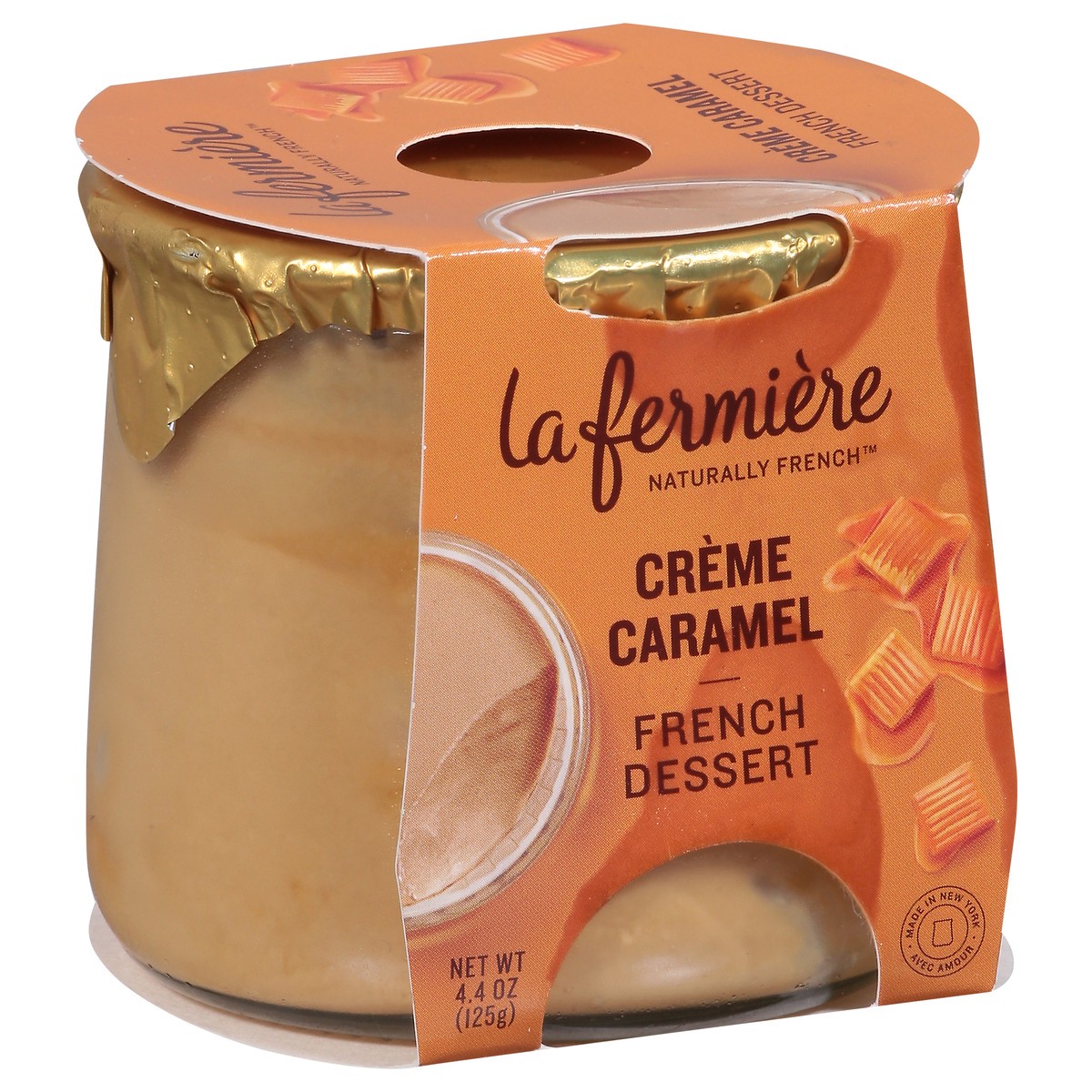 slide 2 of 9, La Fermière Creme Caramel French Dessert 4.4 oz, 4.4 oz