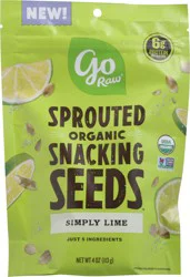 Go Raw Organic Sprouted Simply Lime Snacking Seeds 4 oz