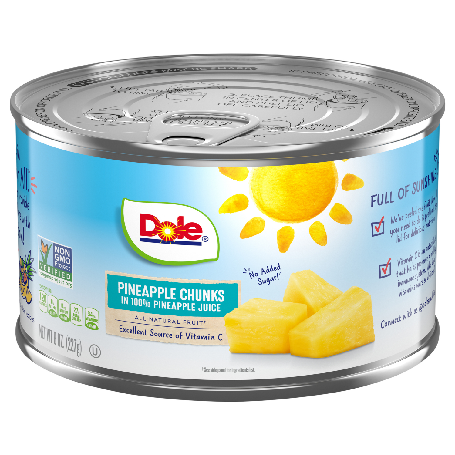 slide 3 of 4, Dole Pineapple Chunks - 8 oz, 8 oz