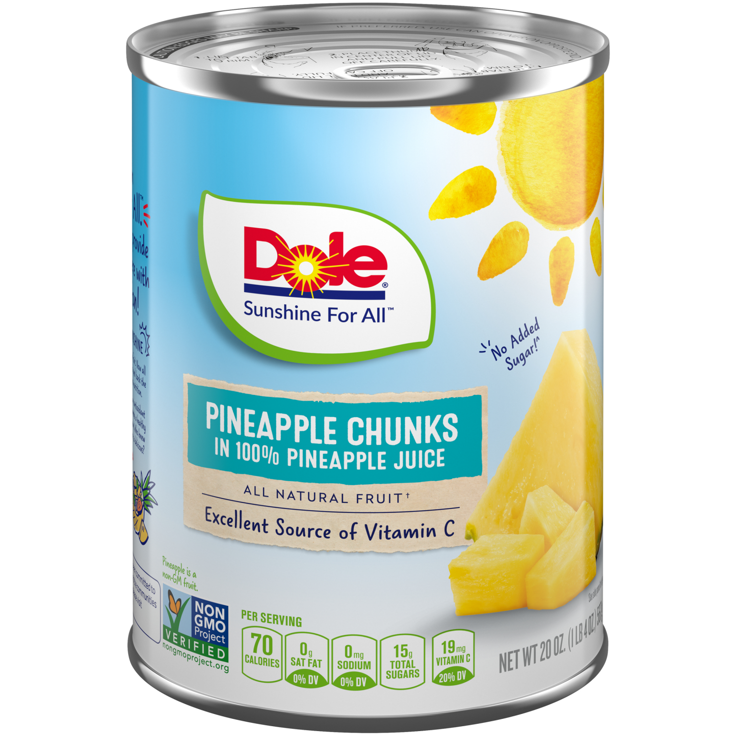 slide 2 of 4, Dole Pineapple Chunks, 20 oz