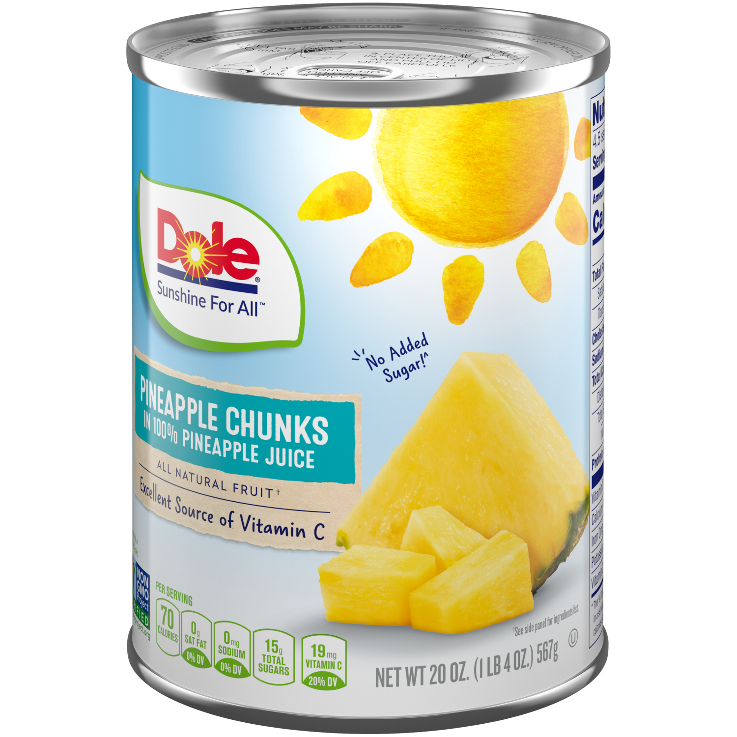 slide 3 of 4, Dole Pineapple Chunks, 20 oz
