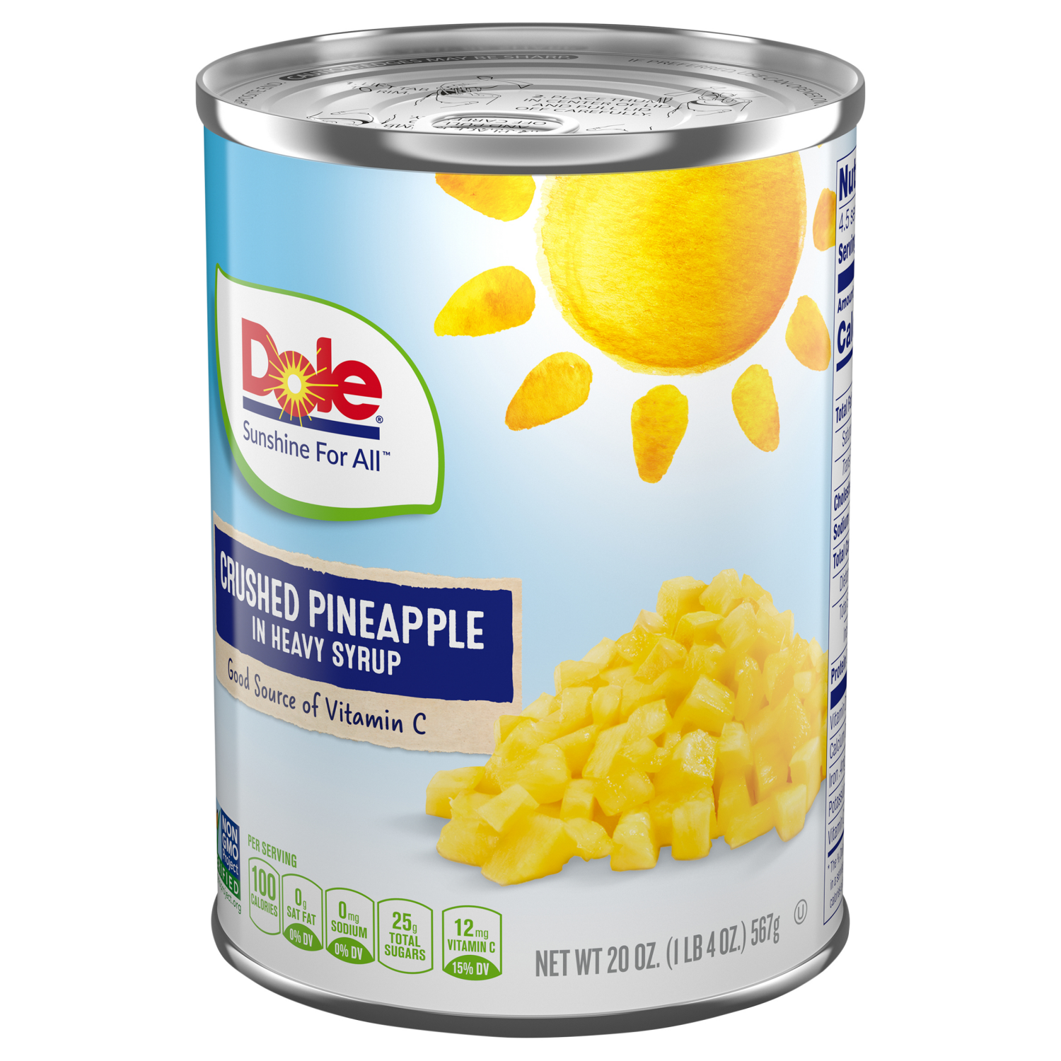 slide 3 of 4, Dole Pineapple, Crushed, 20 oz