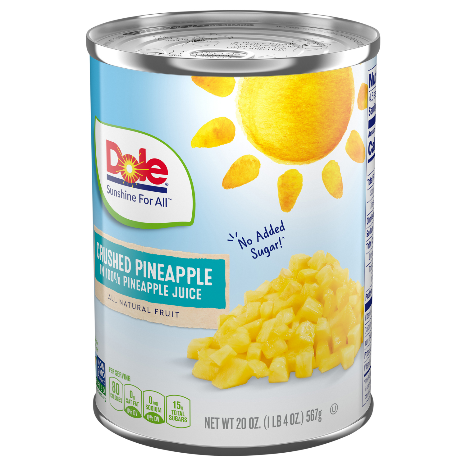 slide 3 of 4, Dole Pineapple, Crushed, 20 oz