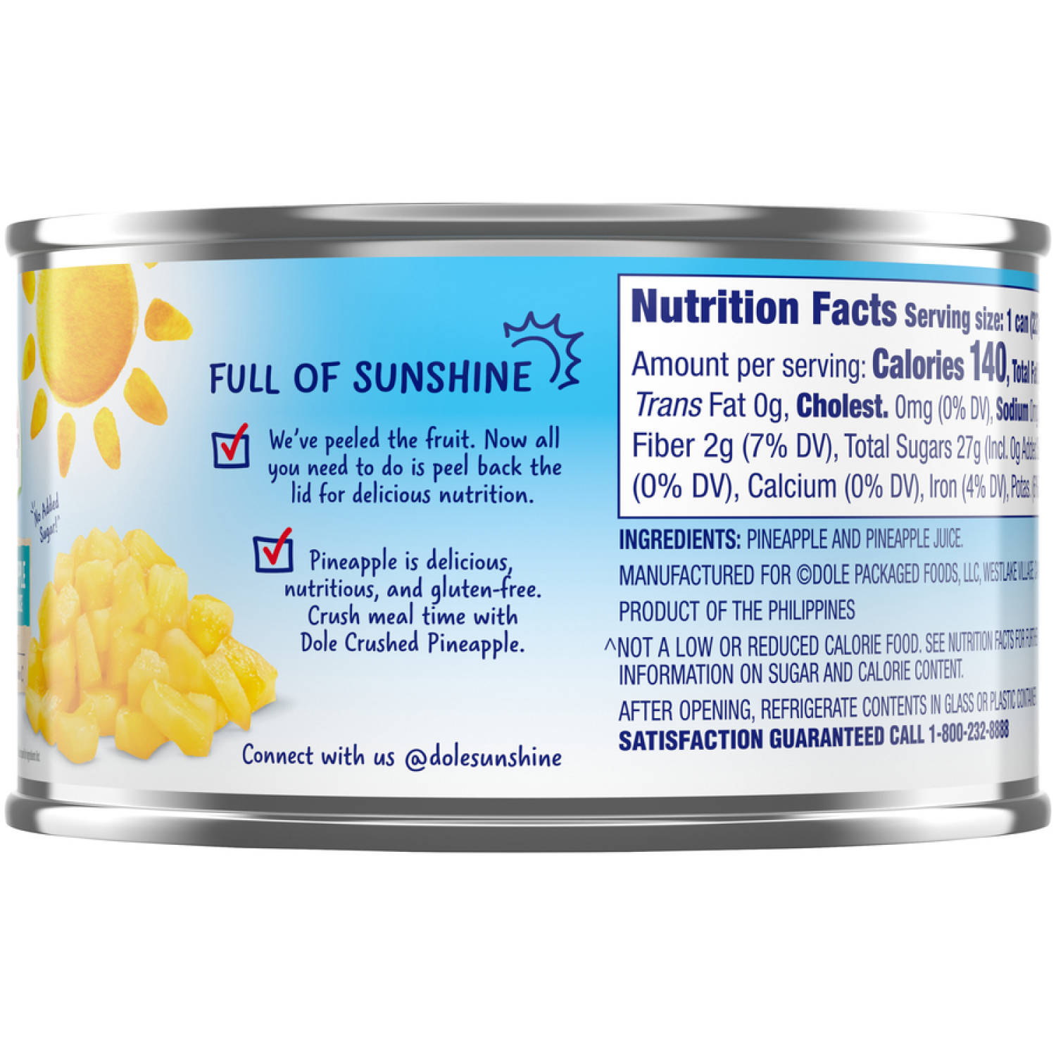 slide 3 of 4, Dole Pineapple, Crushed, 8 oz