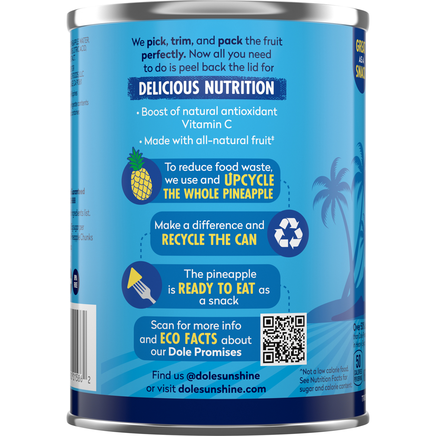 slide 3 of 5, Dole Pineapple Chunk NSA, 20 oz