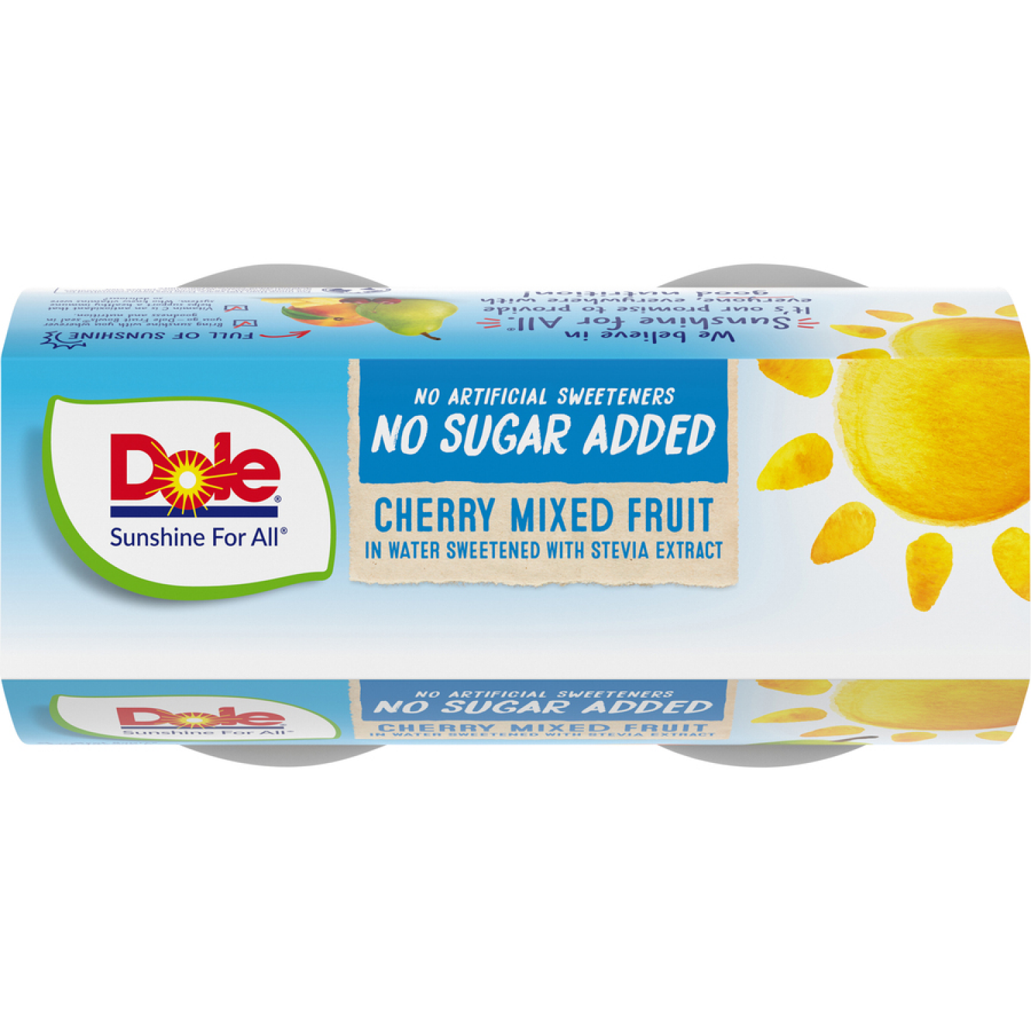 slide 6 of 6, Dole Cherry Mixed Fruit, in Water Sweetened with Stevia Extract, 4 ct