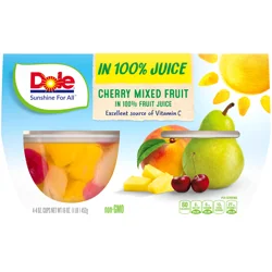 Dole Cherry Mixed Fruit, in 100% Fruit Juice