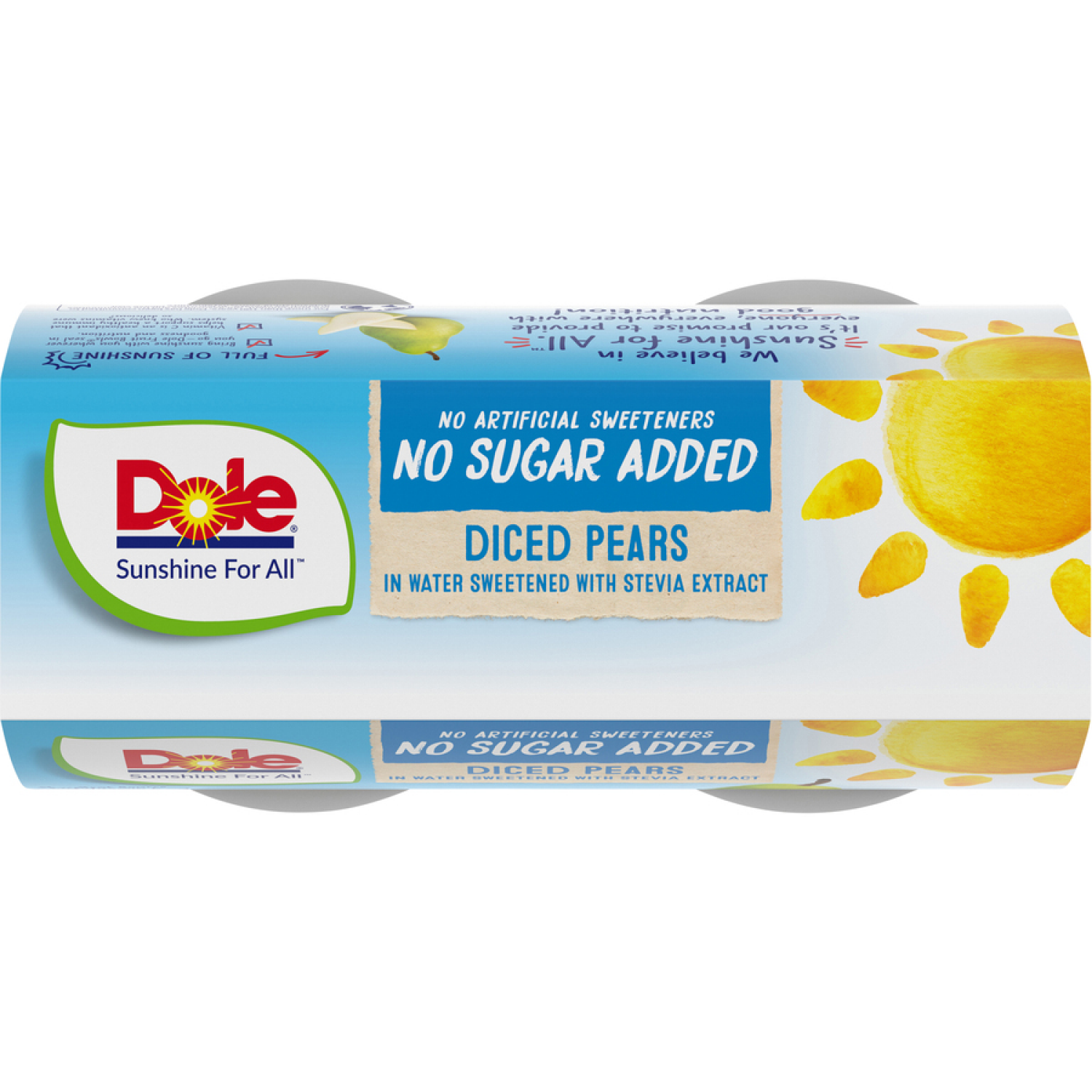 slide 6 of 6, Dole Diced Pears, No Sugar Added, 4 ct