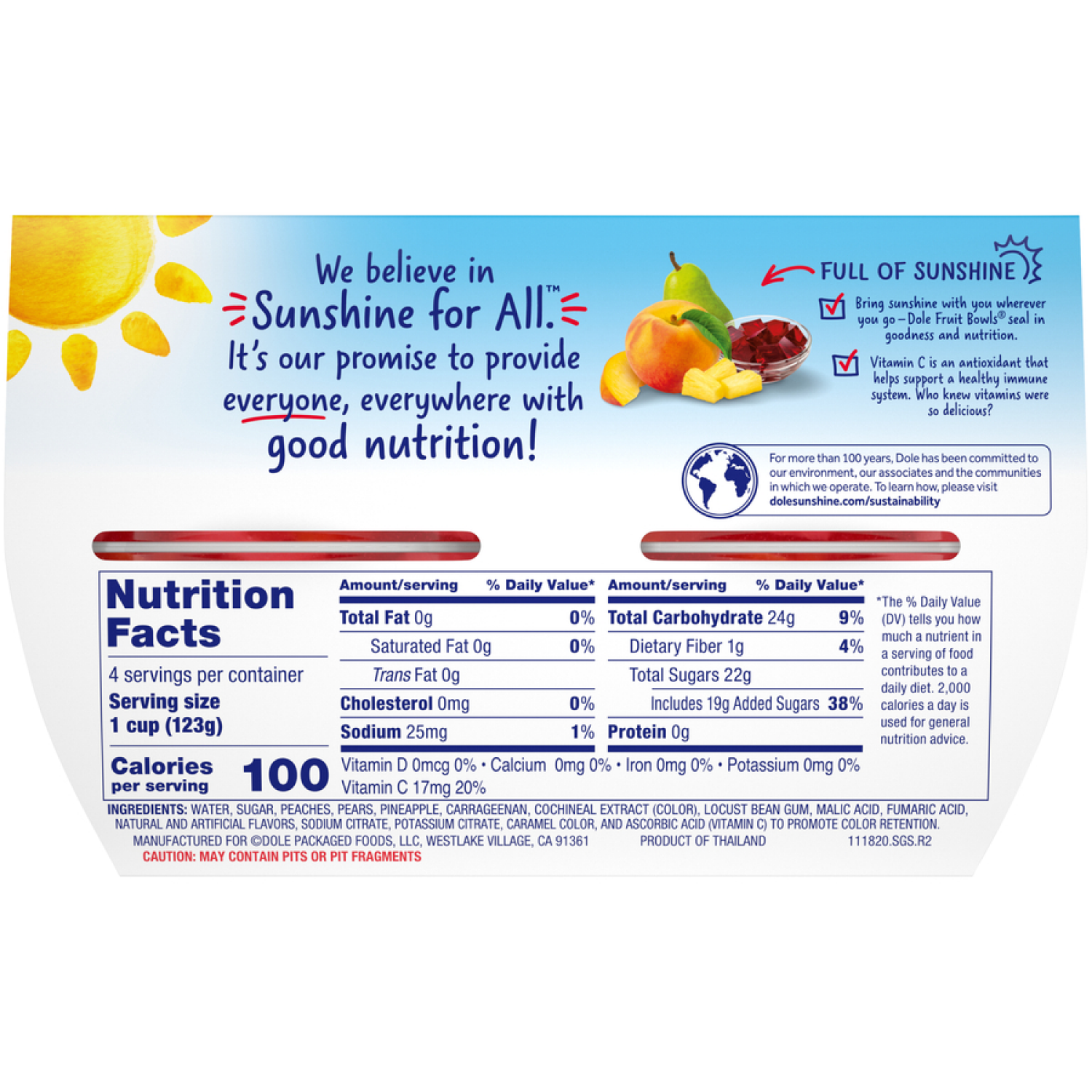 slide 2 of 5, Dole Mixed Fruit, Gel, 4 ct