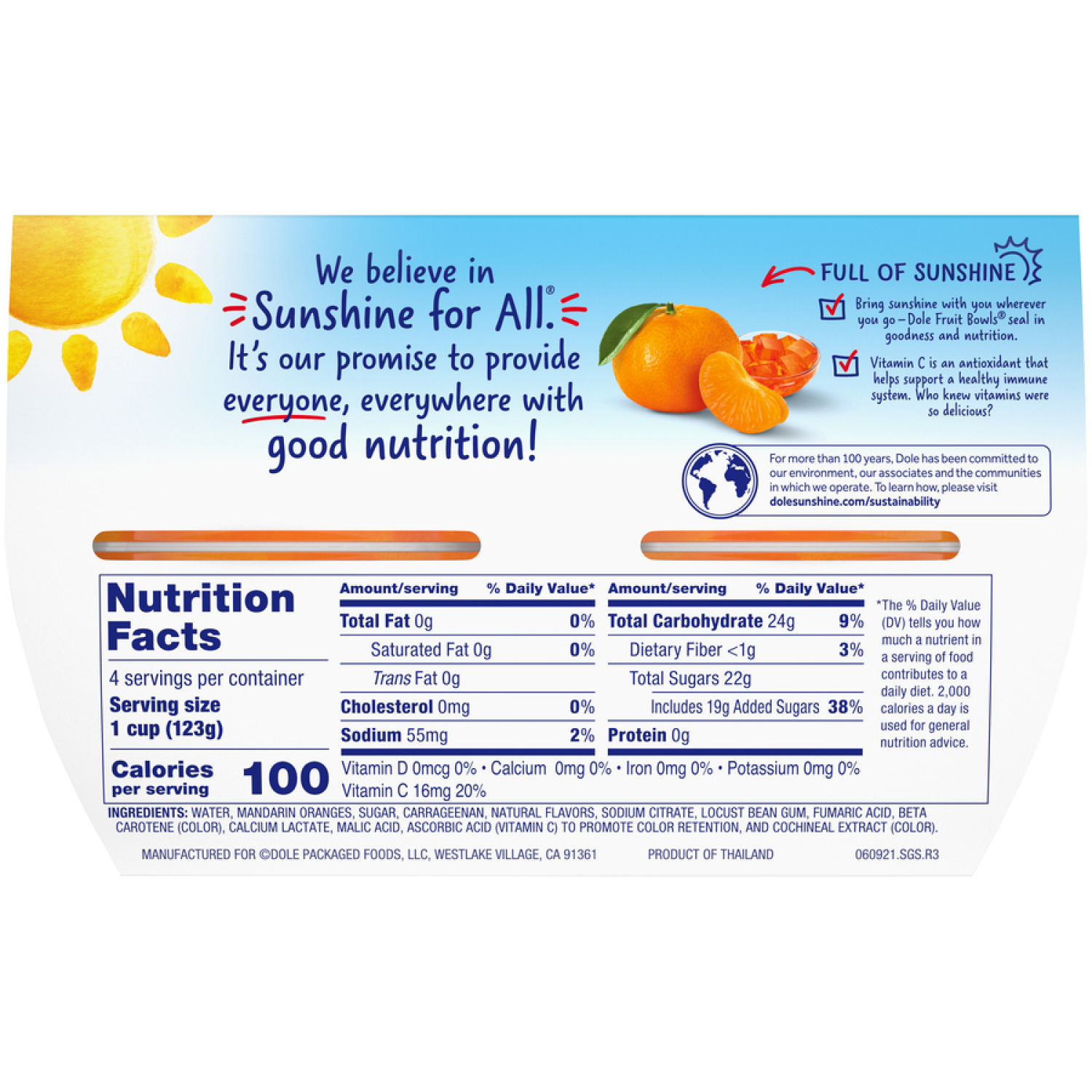 slide 2 of 6, Dole Gel Mandarins in Orange Flavored Gel - 6 ct; 17.2 oz, 6 ct; 17.2 oz