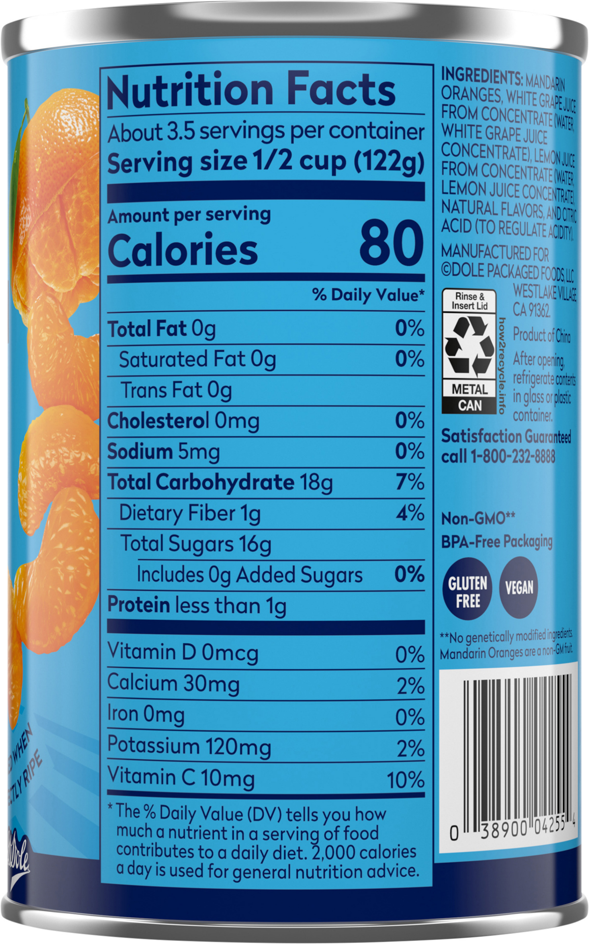 slide 5 of 6, Dole Mandarin Oranges 15 oz, 15 oz