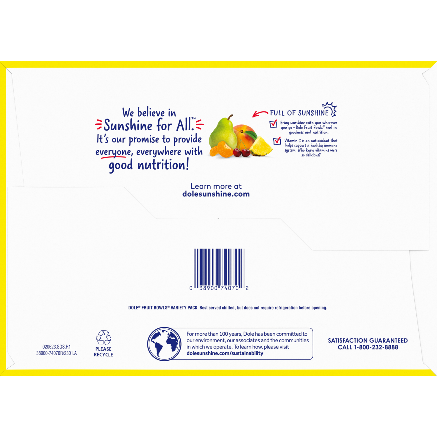 slide 3 of 5, Dole Fruit Bowls Snack in 100% Fruit Juice Variety Pack 12 - 4 oz Cups, 12 ct
