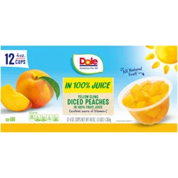 Dole Diced Peaches, Yellow Cling