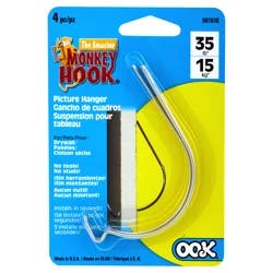 The Monkey Hook Picture Hanger 4 ea