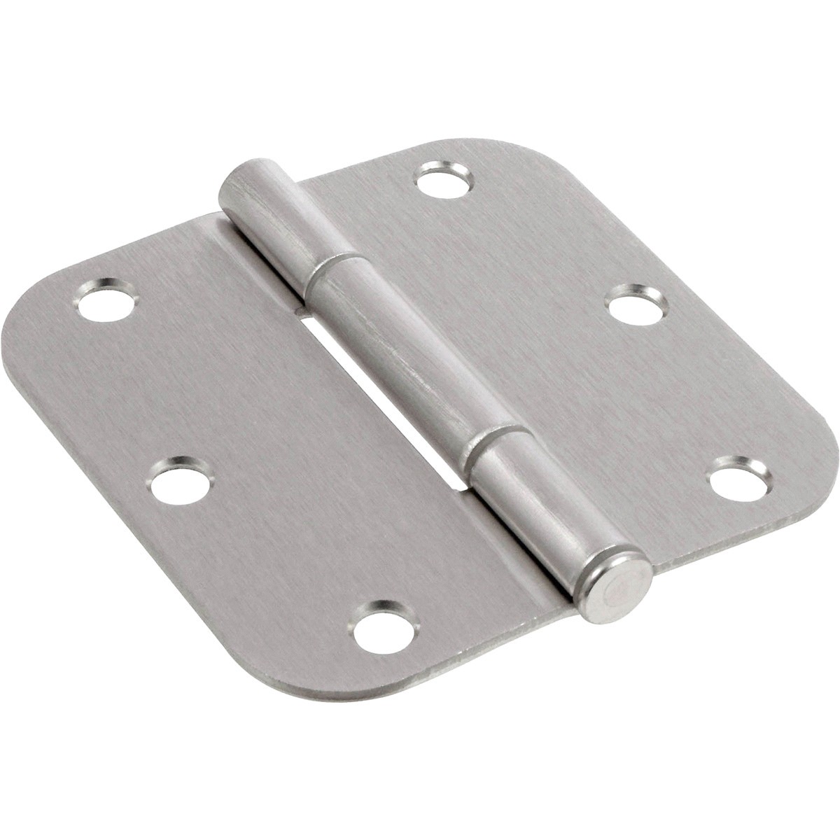 slide 2 of 2, Hillman Hardware Essentials Squeak-Proof Round Corner Door Hinges, 3-1/2", 1 ct