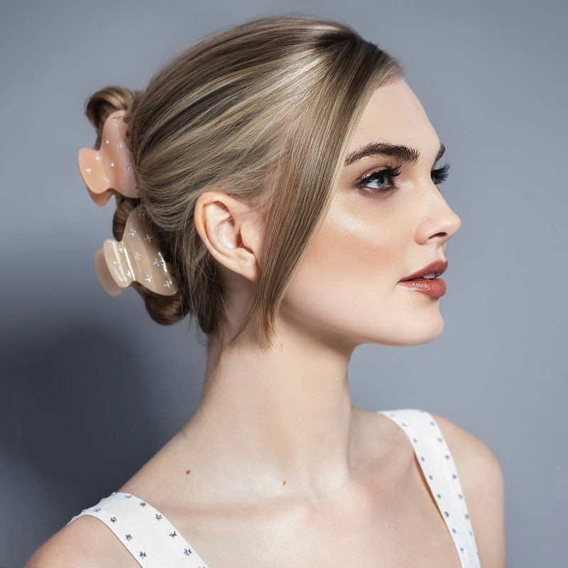 slide 5 of 7, The Hair Edit Star Studded Clips - 2pc, 2 ct