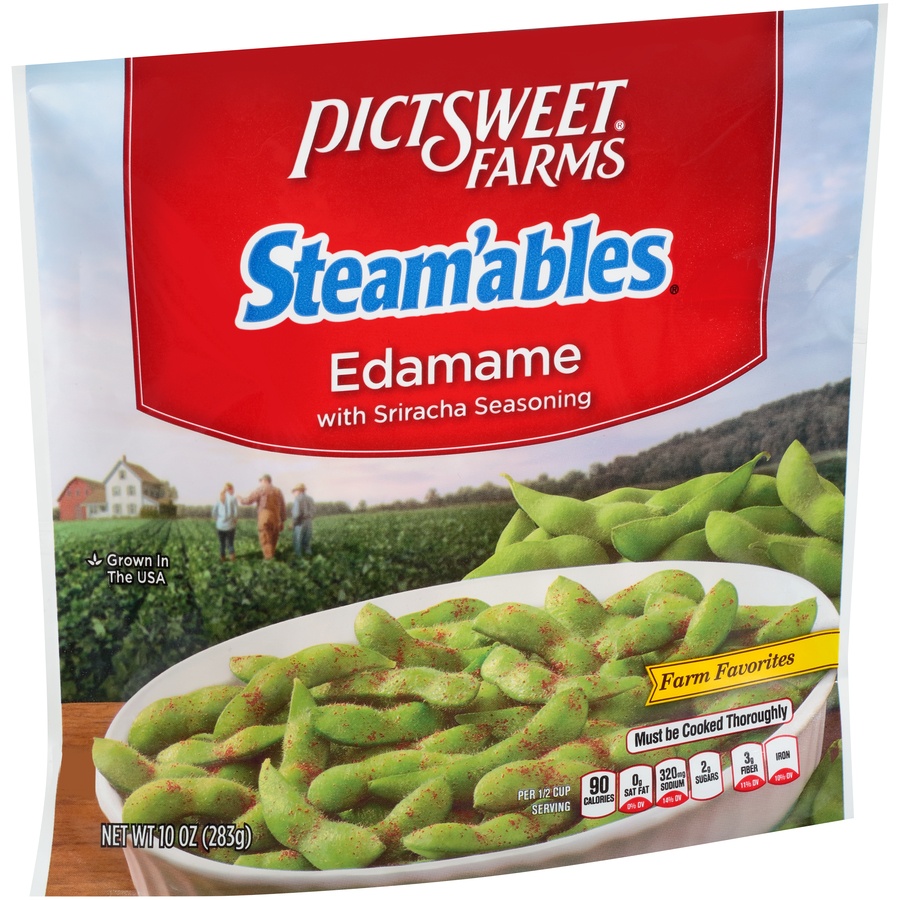 slide 1 of 1, PictSweet Farms Signature Edamame With Sriracha Seasoning, 10 oz