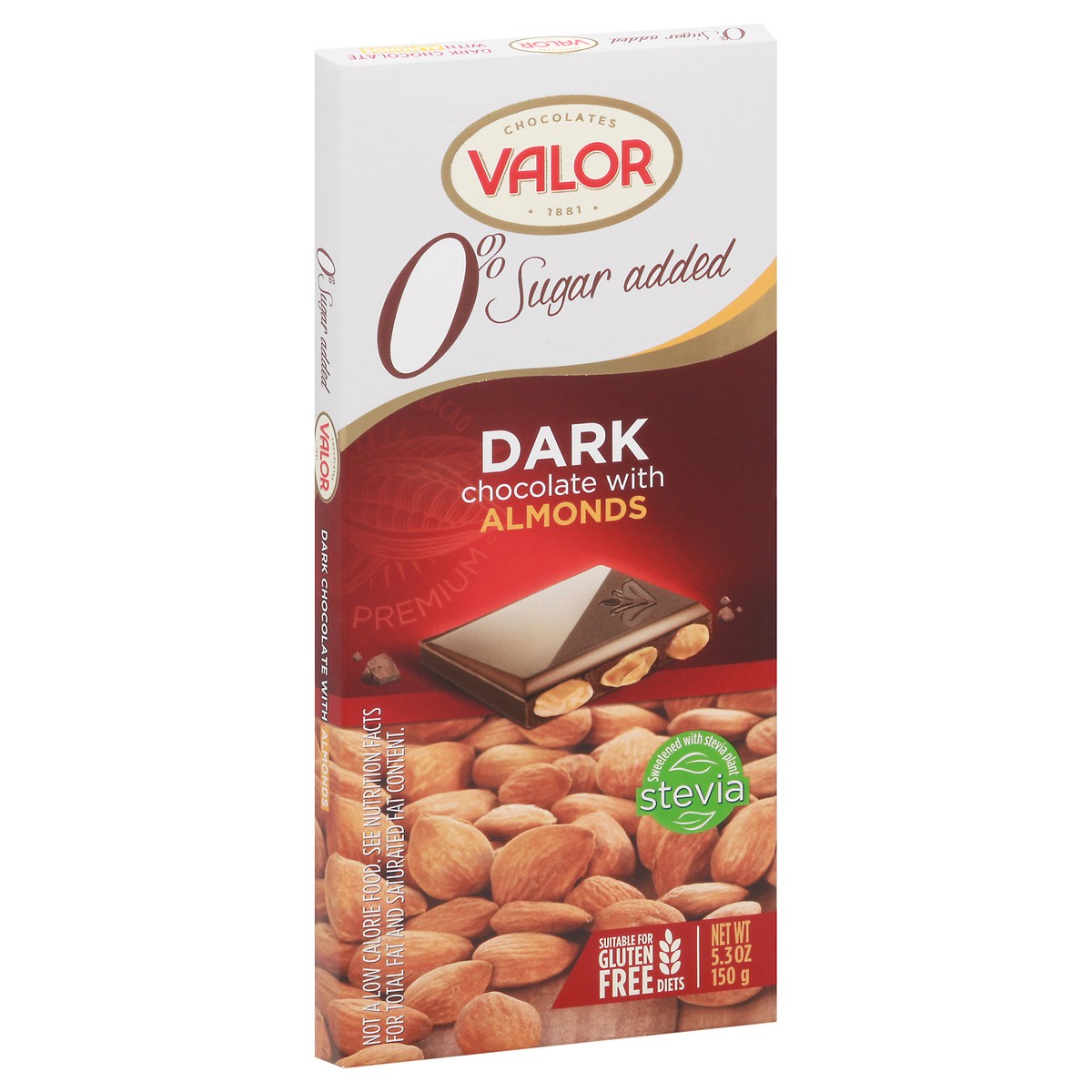 slide 3 of 14, Valor Dark Chocolate with Almonds 5.3 oz, 5.3 oz