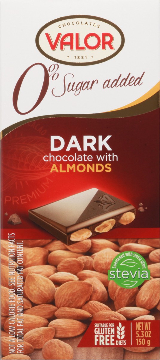 slide 1 of 14, Valor Dark Chocolate with Almonds 5.3 oz, 5.3 oz